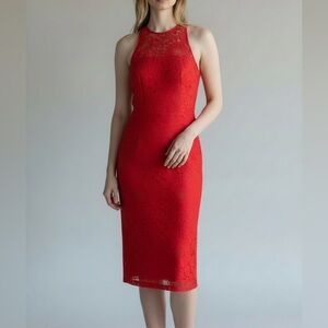 Rachel comey midi dress size 2 burnt orange floral dress sleeveless